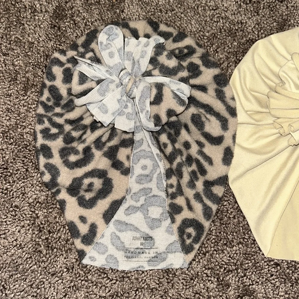 Bunny Knots size medium ages 1-4 years toddler turban hats